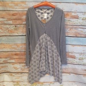 NWT Brain Tree Fashions Long Sleeve Pattern Dress!